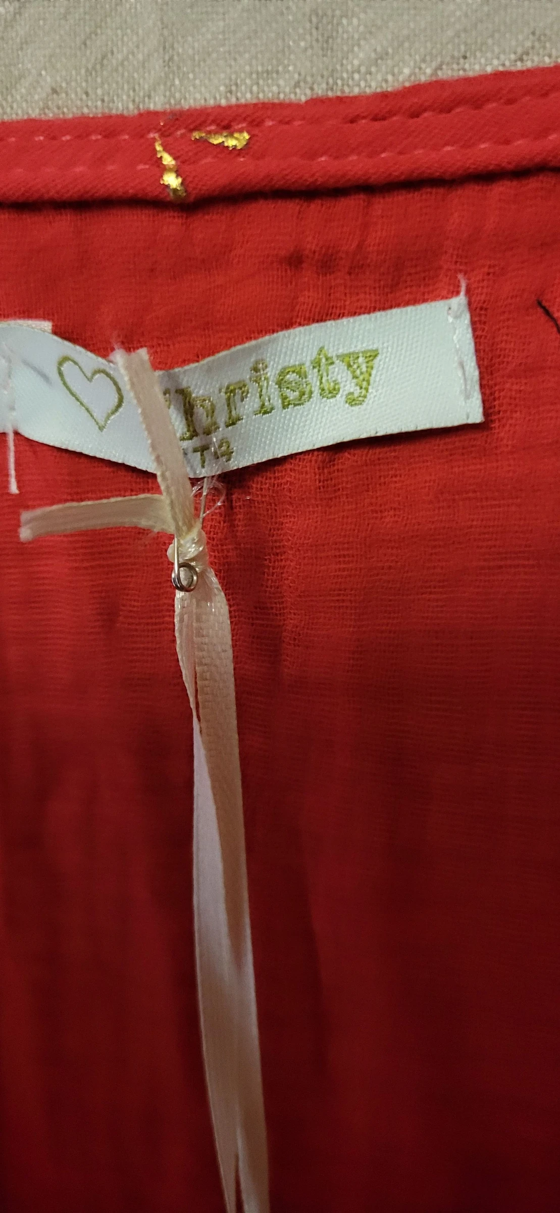 Rode mooie jurk maat T4 van Christy.  – photo 2
